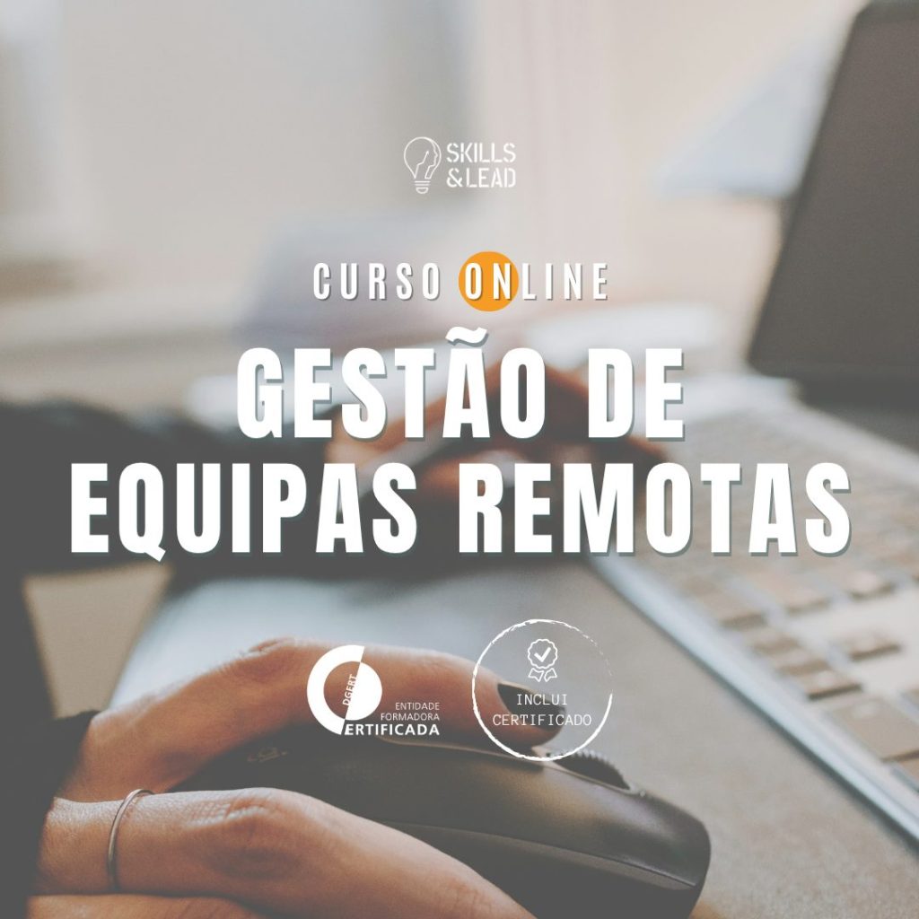 Curso de Gestão de Equipas Remotas - cartaz sem datas