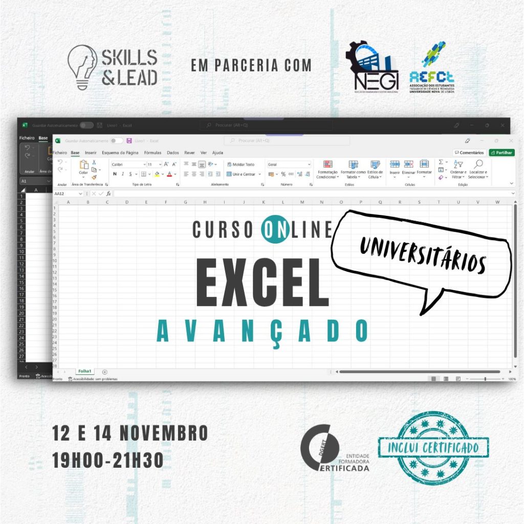 Curso de Excel Avançado Universitários NEGI e AEFCT