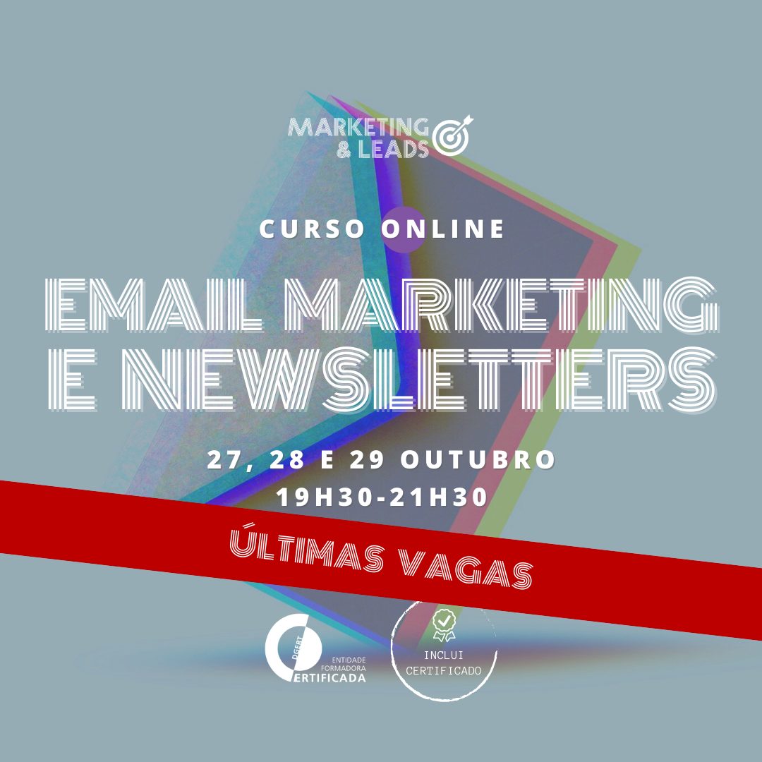 Curso de Email Marketing e Newsletters - últimas vagas