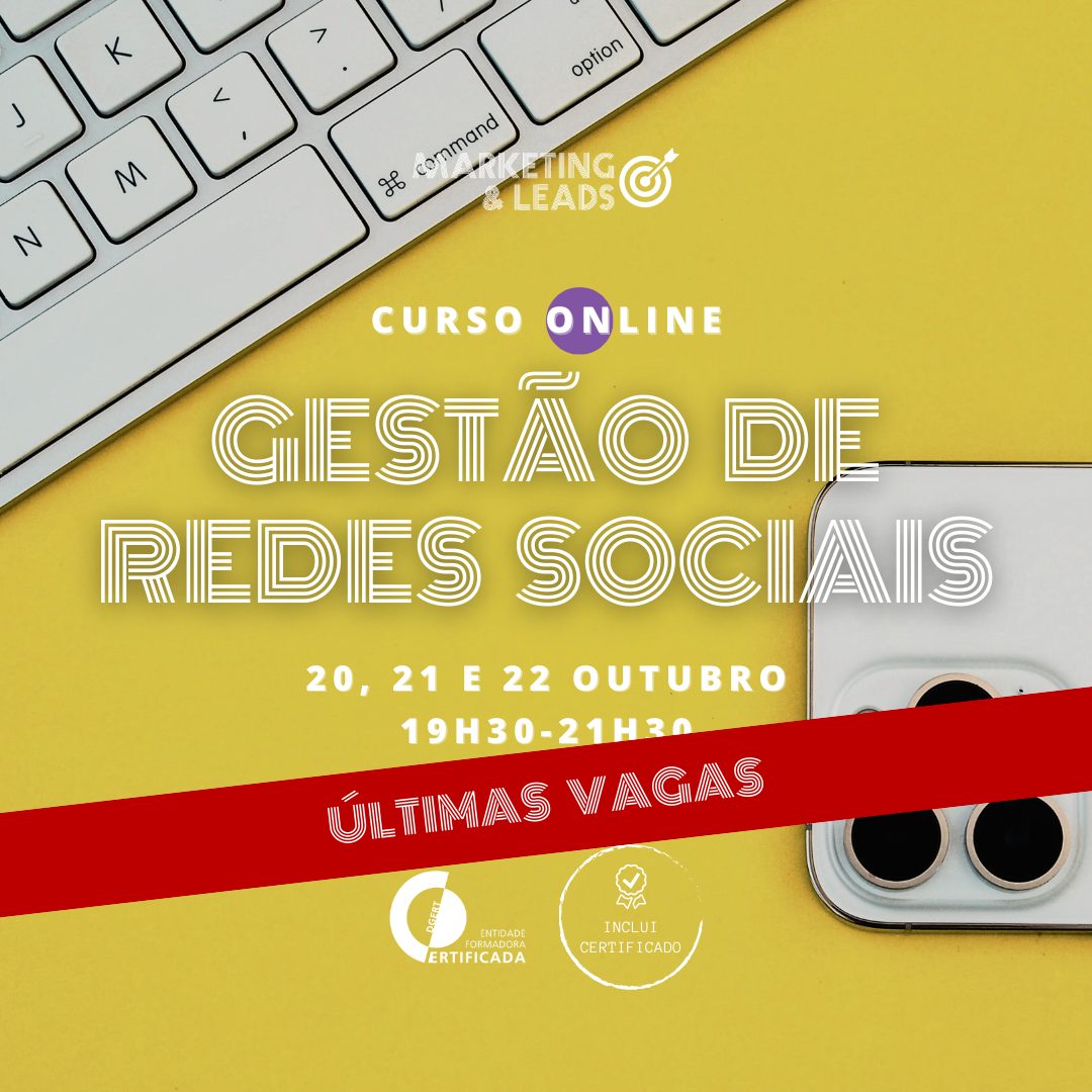 Curso de Gestão de Redes Sociais - últimas vagas