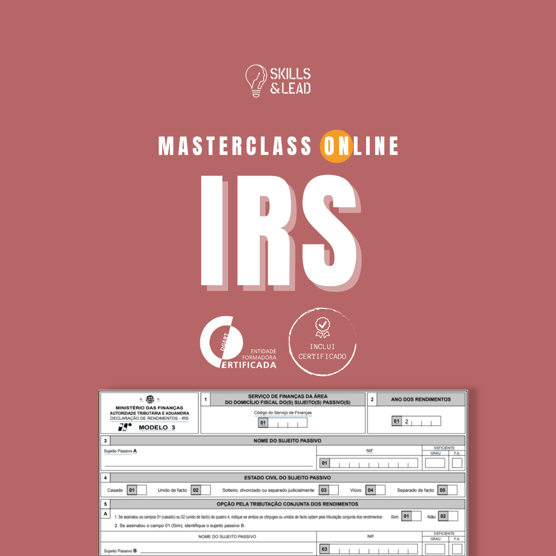 Irs Class Masterclass de IRS | Certificada | Online em Direto