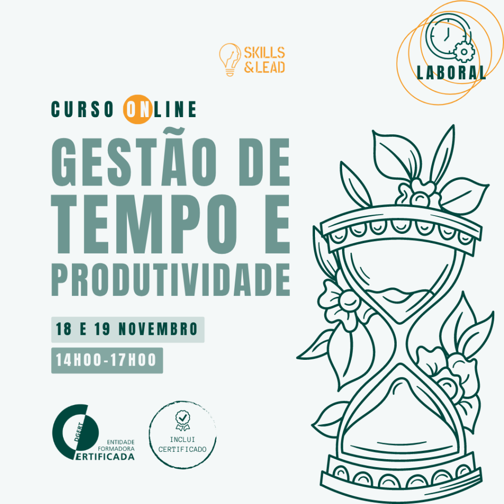 Curso de Gestão de Tempo e Produtividade - horário laboral