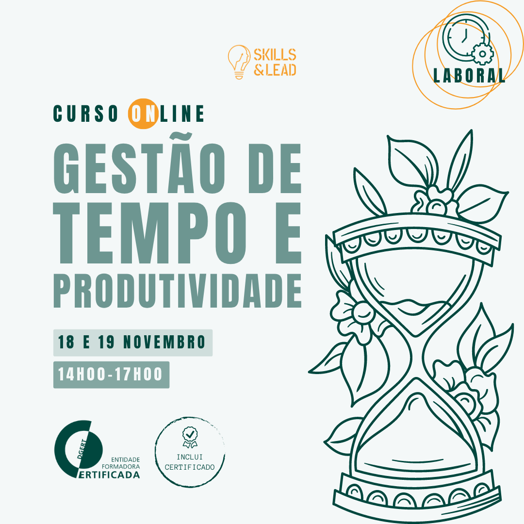 Curso de Gestão de Tempo e Produtividade - horário laboral